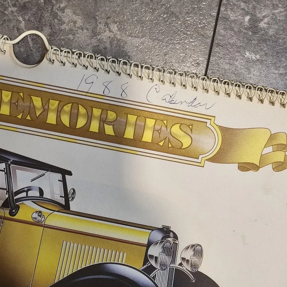 Automemories Vintage Car Calendars Lot Tilley Lumber Jenkins 1930s 1950s